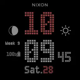 Nixon Newton Digital Custom Red