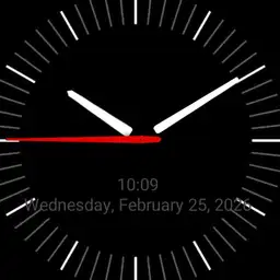 Minimalistic Analog and digital watch 24hr