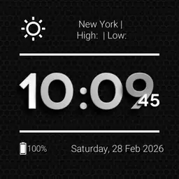 Digital Simple with weather