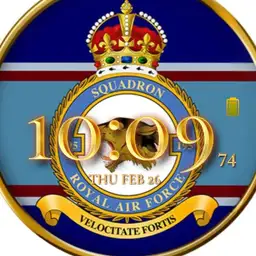 RAF 195 squadron digital clock