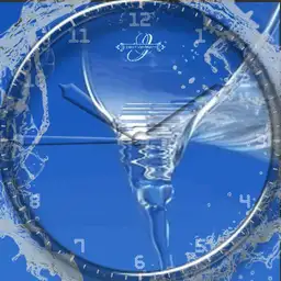 Glas Wasserfall Animation