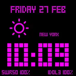 Dots watch fushia