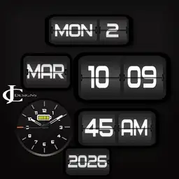Retro clock Round