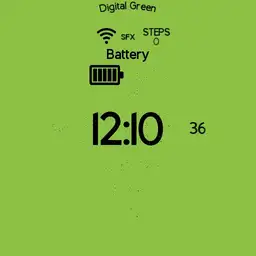 Digital Green with dissolve animation & sound