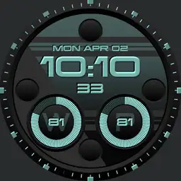 Sporty Stripe Digital I Multi-Screen Black