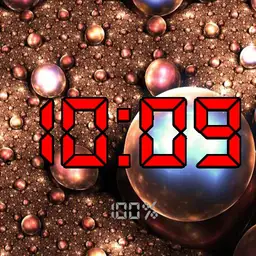 Dimmed Red Retro Bubbles