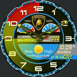 Lamborghini Aventador watch face.