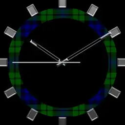 Blue and Green Tartan Ring
