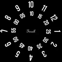 Numbers classic style round