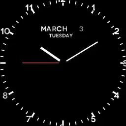 Metal analog clock