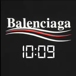 balenciaga logo watch
