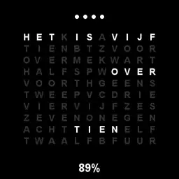 P.AIR Dutch Text Clock v2