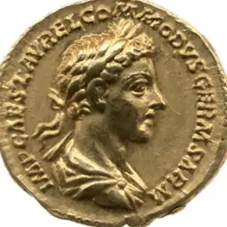 Gold, Aureus, Commodus, Megalomaniac,190-192 CE, No beard, 12