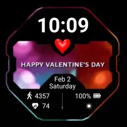 Colorful Abstract Valentines Day