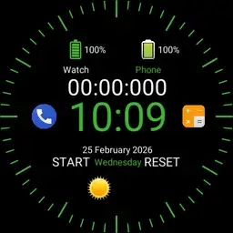 Green clock