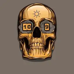Golden Skull by nina