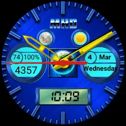 Blue earth watch