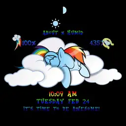 Rainbow Dash Sleepy