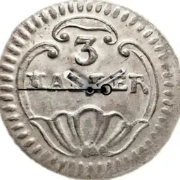 Billon, Switzerland, 3 Haller, c. 1849