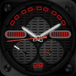 red and black