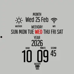 Week Indicator Calendar
