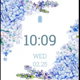 floral blue