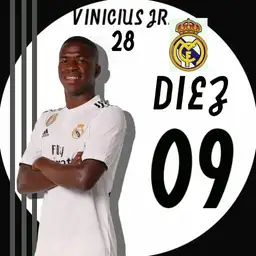 Vinicius Jr. 28. Real Madrid Football Player