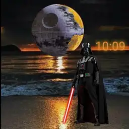 vader at the beach