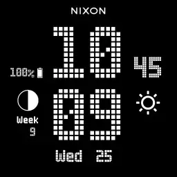 Nixon Newton Digital Custom White Copy