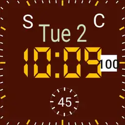 red brown background Square Digital DJ