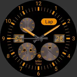 Orange stopwatch lap timer V1.6