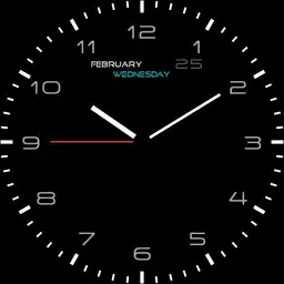 insetfont analog clock