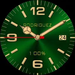 Watch no2 V2 Green and Gold Copy