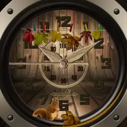 Herbst Holzwatch Animation