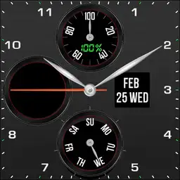 Brushed Metal Chronograph