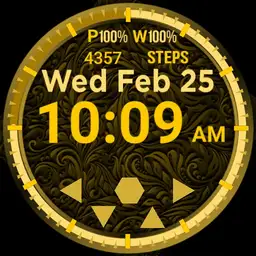 Big Digital Gold Calendar Player Copy