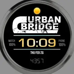 Urban Bridge - Digital Gold for Samsung Galaxy Watch