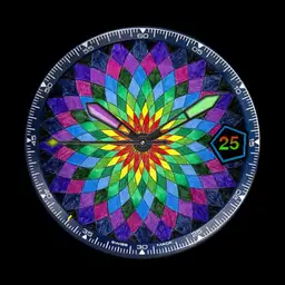 WDS RAINBOW MANDALA DATE WATCH