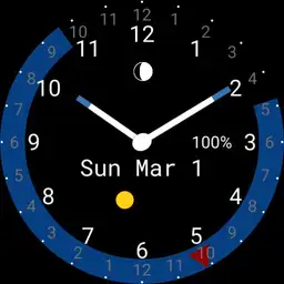 24/12 hour solar analog