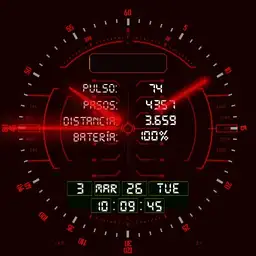 JSB003_DIGITAL HUD HIBRID RED