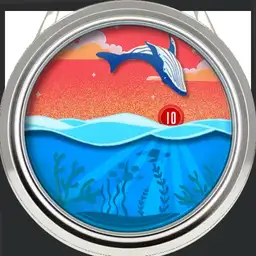 Mr Jones Mare Adesso Blue Whale 2 in 1