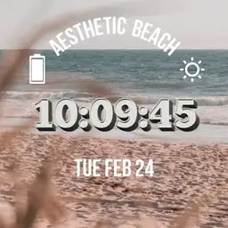Aesthetic beach watchface