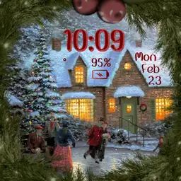 Old-fashioned Christmas Skating Party