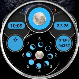 moon phase one to eight