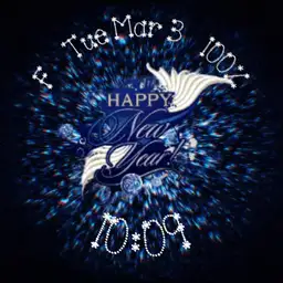Blue Abstract New Year Design