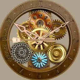 wooden clock