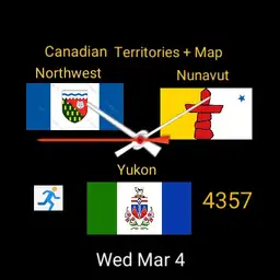 Canadian Territories with Map