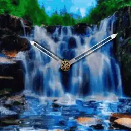 blue waterfall