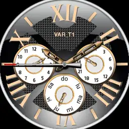 Michael Ks Rose Gold and Grey and Black Date