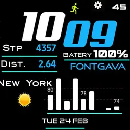 fontgava Samsung watch 4 46 mm